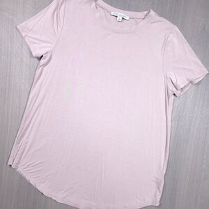 Green Envelope, Ballet Pink Color, Crew Neck, Short Sleeve Tee Small